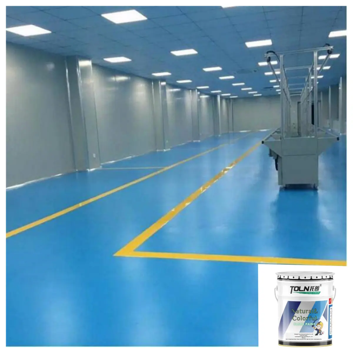 Waterborne Epoxy Forte Desempenho Resistente ao Desgaste Resistente ao Impacto Industrial Primer Floor Paint