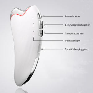 Outil de massage facial électrique chauffant et vibrant HQ Mixed Proc Discount Gua Sha / Appareil de lifting anti-âge et anti-rides pour le sculptage du visage - Product Image 2