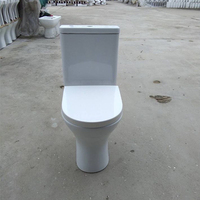 WC moderne en céramique, style occidental, avec siphon en P, ensemble de 2 pièces