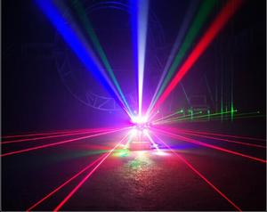 Mới đến 24 mắt chùm tia Strobe Laser 3in1 di chuyển đầu 16pcs 3W RGBW LED chùm + 4pcs 15W Led Strobe + 4pcs Red & laser màu xanh lá cây - Product Image 6