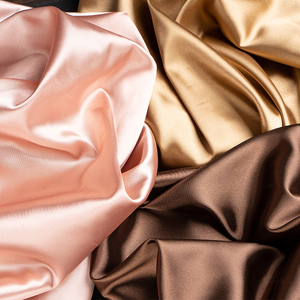 Nefes polyester kraliyet mavi saten kumaş katı renk ağır ipek saten kumaş elbiseler kadınlar için parti - Product Image 1