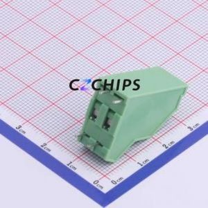 XY112B-5.08-2*2P Spring Terminal Block Through hole Component (THT),P=5.08mm Connector 2x2P 5.08mm Green 4P - Product Image 2