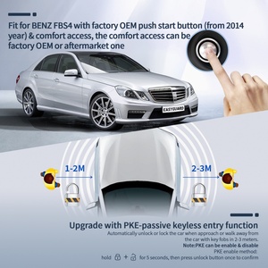 Système de clé intelligente EASYGUARD sans clé compatible avec BENZ FBS4 avec bouton de démarrage OEM (2014-) et accès confort (Comfort Access) - Product Image 4