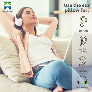وسادة كينجوورث عالية الجودة للعلاج أثناء النوم للرقبة وعرق النسا، وسادة لعمل ثقب في الأذن للنائمين على الجانب - Product Image 5