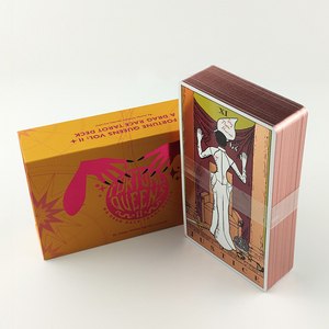 Logotipo personalizado Gatos Diosa Anime Guía Tarot Deck Tarjeta de papel impresa para juego Patrón bordado - Product Image 3