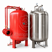 Réservoir à mousse ignifuge ZHONGSU PHYM 1500L, type pressurisé, dispositif de mélange proportionnel pour système d'extinction d'incendie industriel
