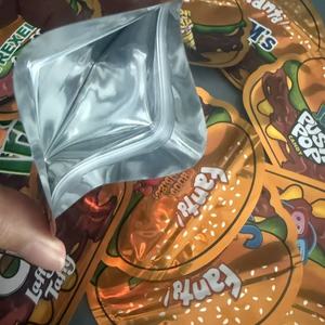 Bolsa de Mylar con Forma de Hamburguesa, Lista para Enviar, MOQ Bajo, para Empaque de 3.5g de Flores Exóticas y Gomitas, Bolsa con Cierre Hermético a Prueba de Olores - Product Image 6