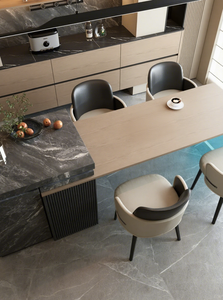 Whole-Home Custom Furniture Modern Luxury <strong>Dining</strong> Room Set Island Fluted Sideboard LED Strip Lighting for Kitchen &amp; <strong>Dining</strong> <strong>Area</strong> - Product Image 4