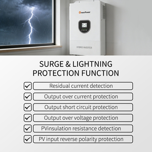 Greenpower Ip21 3.6kw 6.2kw Hybrid Solar Air Conditioner Pure Sine Wave Output Power Gp-ip21-inverter High Efficiency 97.6% - Product Image 2
