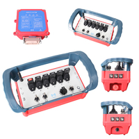Control remoto inalámbrico personalizable de 6 canales con varilla de empuje, botón de reinicio automático, control remoto para grúa, receptor de conexión multipin
