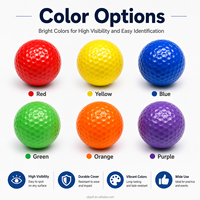Balles de golf miniatures colorées avec logo personnalisé, vente en gros, balles d'entraînement pour enfants, pour les fournitures de terrains de golf miniatures
