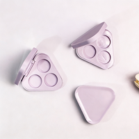 Emballages de palettes de fards à joues et à paupières en plastique portables, personnalisables, à marque privée, vides, pour cosmétiques