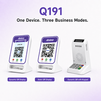 Мини-POS-терминал со сканером QR-кодов и NFC-ридером, поддерживающий динамические/статические QR-платежи для настольного использования