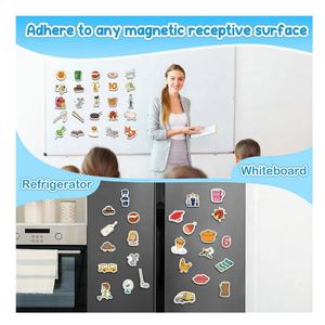 सीवीसी वर्ड गेम्स फोनिक्स गेम्स 50 फोम ऑब्जेक्ट्स फ्रिज मैग्नेट बच्चों के लिए स्पीच थेरेपी खिलौने बच्चों के लिए वर्तनी पढ़ना सीखें - Product Image 3