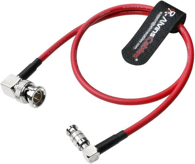Alvin's Cables Micro BNC/BNC 12G-SDI High Speed 4K UHD Coaxial Cable 75 Ohm PVC Ultra-Soft Blackmagic Video Assist 5" Monitor