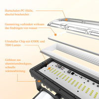 Reflector LED de 50W, 7000LM, 6500K, Blanco Frío, IP67, Impermeable, para Exteriores, con Sensor de Movimiento, para Jardín, Terraza, Patio