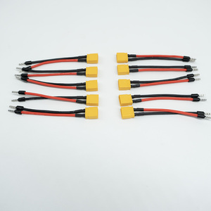 สายไฟแบบกำหนดเอง XT60 XT30 XT90 สำหรับแบตเตอรี่ EV หุ่นยนต์ โดรน ทองแดงแท้ 200 มม. สายเคเบิล 10V ประกอบสำเร็จ ผู้ผลิต OEM - Product Image 5