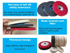 แผ่นขัดขนแกะขนาด 115 มม. สำหรับขัดเงาสแตนเลส เครื่องมือขัดแบบใช้ใยขัด - Product Image 3