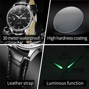OLEVS 2933 <span class=keywords><strong>orologio</strong></span> da uomo con movimento al quarzo luna commerciale di fascia alta OEM/ODM acquisto gratuito da un pezzo unico - Product Image 3