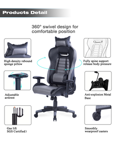 Vanbow nhà máy bán buôn Ông Chủ xoay tốt nhất mua màu xanh lá cây ghế máy tính văn phòng cho giờ dài silla Gamer - Product Image 6