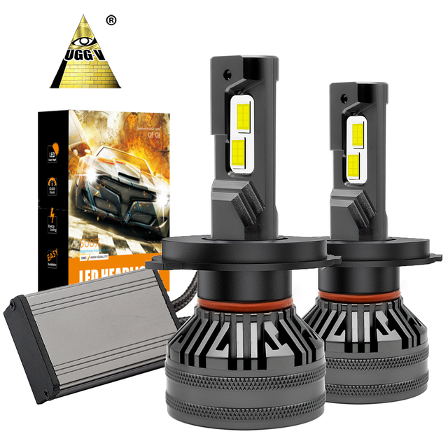 E22 H4 LED Car Headlight Bulb 10000 Lumens 90W Custom Color Temp Universal Fitment 12V IP68 Canbus Retrofit Upgrade