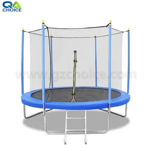 2022 i bambini portatili del giardino all'aperto domestico di 10ft giocano la sicurezza rotonda della chiusura lampo del trampolino con il ledder