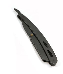 Manche droit en acier inoxydable, rasoir repliable, pour barbier, 1 pièce - Product Image 1