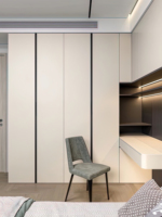 Armoire de chambre/salon modulaire moderne sur mesure avec 2 tiroirs, éclairage LED, grande capacité, bois écologique et durable