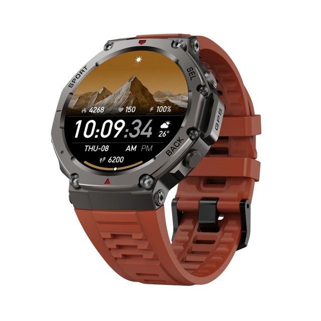 DM58 GPS Smartwatch 1.43 Inch AMOLED Screen 5ATM Waterproof Fitness Tracking Outdoor Sports Watch