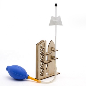 Mini Razzo ad Aria Compressa in Legno N. Kit di 2 Esperimenti Scientifici Fai-da-Te per Studenti delle Scuole Primarie e Secondarie - Giocattolo Educativo Fatto a Mano - Product Image 5