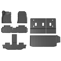 Tapis de coffre compatible avec Subaru Ascent 2019-2024, tapis de dossier arrière durable en TPE, doublure de coffre
