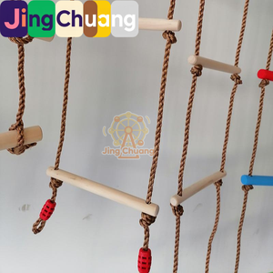 Equipo <span class=keywords><strong>de</strong></span> Escalada para Niños, para Interiores y Exteriores, con Cuerda, Escalera, Columpio y Anillas, para Jardín <span class=keywords><strong>de</strong></span> Infancia - Product Image 4