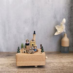 Caja Musical de Madera Navideña con Tren, sin Pilas, Decoración para el Hogar, Regalo de Cumpleaños DIY para Niños y Niñas - Product Image 3