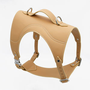 防水レザー犬用ハーネスとリーシュセットうんちバッグディスペンサーホルダーデザイナー高級小型大型ペットカラーアクセサリー - Product Image 3