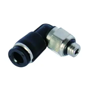 STNC PL4-M3C, coude mâle noir entier, joint torique Compact, pneumatique Miniature, raccord à une touche pour pièces pneumatiques