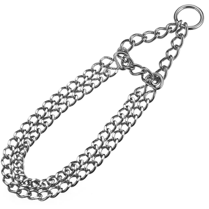 Venta caliente de acero de alta calidad a prueba de agua Ultra fuerte doble Martingale Choke Chain Collar de perro al por mayor - Product Image 2