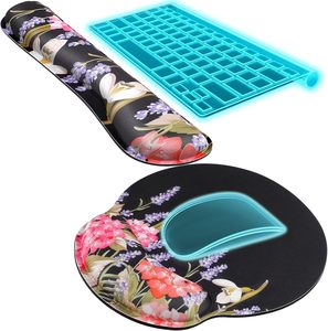 Alfombrilla de ratón ergonómica de espuma viscoelástica personalizada, reposamuñecas para teclado de ordenador, alfombrilla de ratón, alfombrilla de ratón con reposamuñecas - Product Image 2