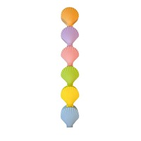 Surligneurs créatifs en forme de coquille, pointe oblique, 5 sections, 1 couvercle, mignons pour étudiants et enfants