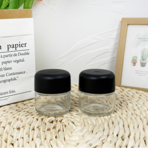 1oz 2oz 3oz 4oz Clear Child Resistant <b>Glass</b> Jar Flower <b>Packaging</b> with CR Lids - Product Image 3
