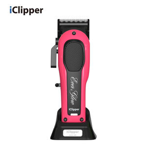 IClipper-Y3901 Alat Cukur Rambut Elektrik Profesional Tanpa Kabel Layar LCD Pisau Keramik Emas Perak untuk Memotong Rambut Barber - Product Image 4