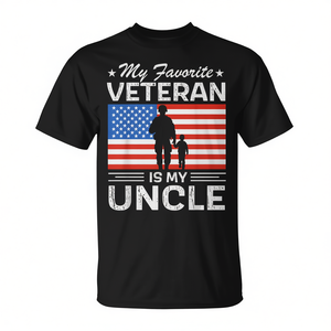 Mon t-shirt préféré « Mon Oncle est mon Vétéran » pour la Journée des Vétérans, chemise militaire - Product Image 2