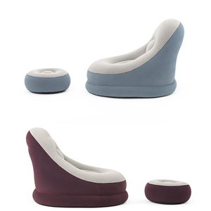 <strong>Bestway</strong> 75053 Inflatable <strong>air</strong> <strong>Sofa</strong> Living Room Footrest Modern Recliner Single Flocked <strong>Air</strong> Chair Inflatable <strong>Air</strong> <strong>Sofa</strong> Lay <strong>Bed</strong> - Product Image 2