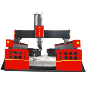 3D Software Post Processor X Y Z and Rotary Head 5 Axis CNC Machine for Fiber Glass Acrylic Wood PU Modeling Board