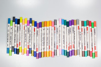 Ensemble de stylos aquarelle à double embout, pointe pinceau et pointe fine, encre à base d'eau, ENSEMBLE DE STYLOS COULEUR, marqueurs double face, marqueur pinceau artistique
