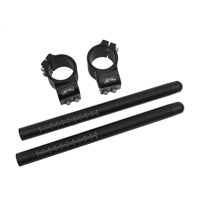 Set Setang Clip-On CNC FULLREVRACING Straight Through dari Aluminium Alloy, Terpisah, 31-41mm untuk Sepeda Motor