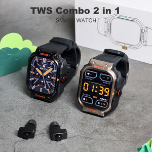 2 в 1, Лучшие Спортивные умные часы, мужские новые наушники с функцией ответа, фитнес-трекер, пульсометр для сна, музыкальная функция - Product Image 4