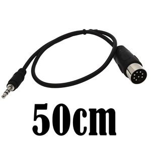 Negro 1M 0,5 M 8 pines DIN a 3,5mm Cable DIN 8 pines macho a 3,5mm TRS macho estéreo enchufe convertidor Cable de Audio para <span class=keywords><strong>MP3</strong></span> - Product Image 6