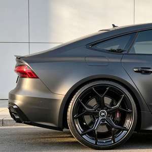 Jantes forgées Bku 5x112 pour <span class=keywords><strong>Audi</strong></span> RS4 <span class=keywords><strong>RS6</strong></span> S4 B8 B9 A4 <span class=keywords><strong>A6</strong></span> Allroad Avant Wagon personnalisées 19 20 21 pouces en alliage noir brillant - Product Image 4