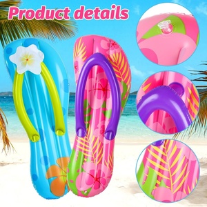 PVC Inflatable <b>Surf</b> Board 92*33 CM Two Styles Pool Float for Hawaiian and Wall Beach Party Decorations Tropical Slippers - Product Image 3