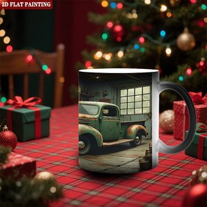 Frosted Black <b>Ceramic</b> Mug 11oz Heat Color Changing Magic Drinking <b>Cup</b> - Product Image 2